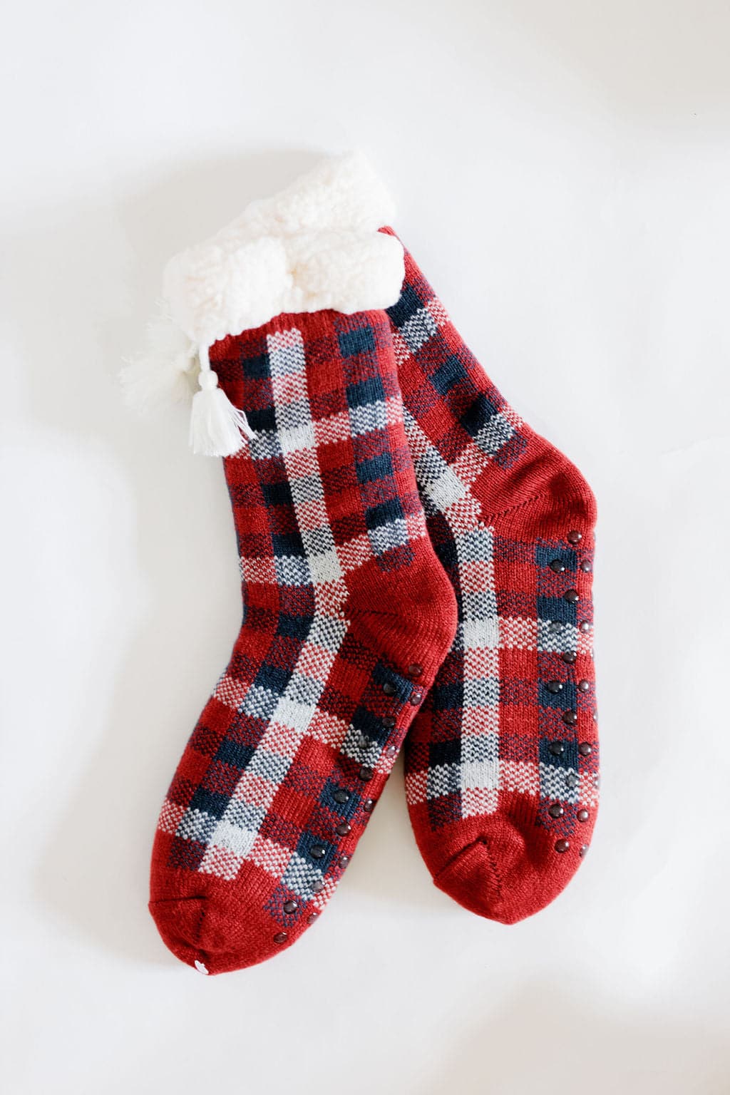 Adult Knit Slipper Socks With Sherpa Lining GyalBashy