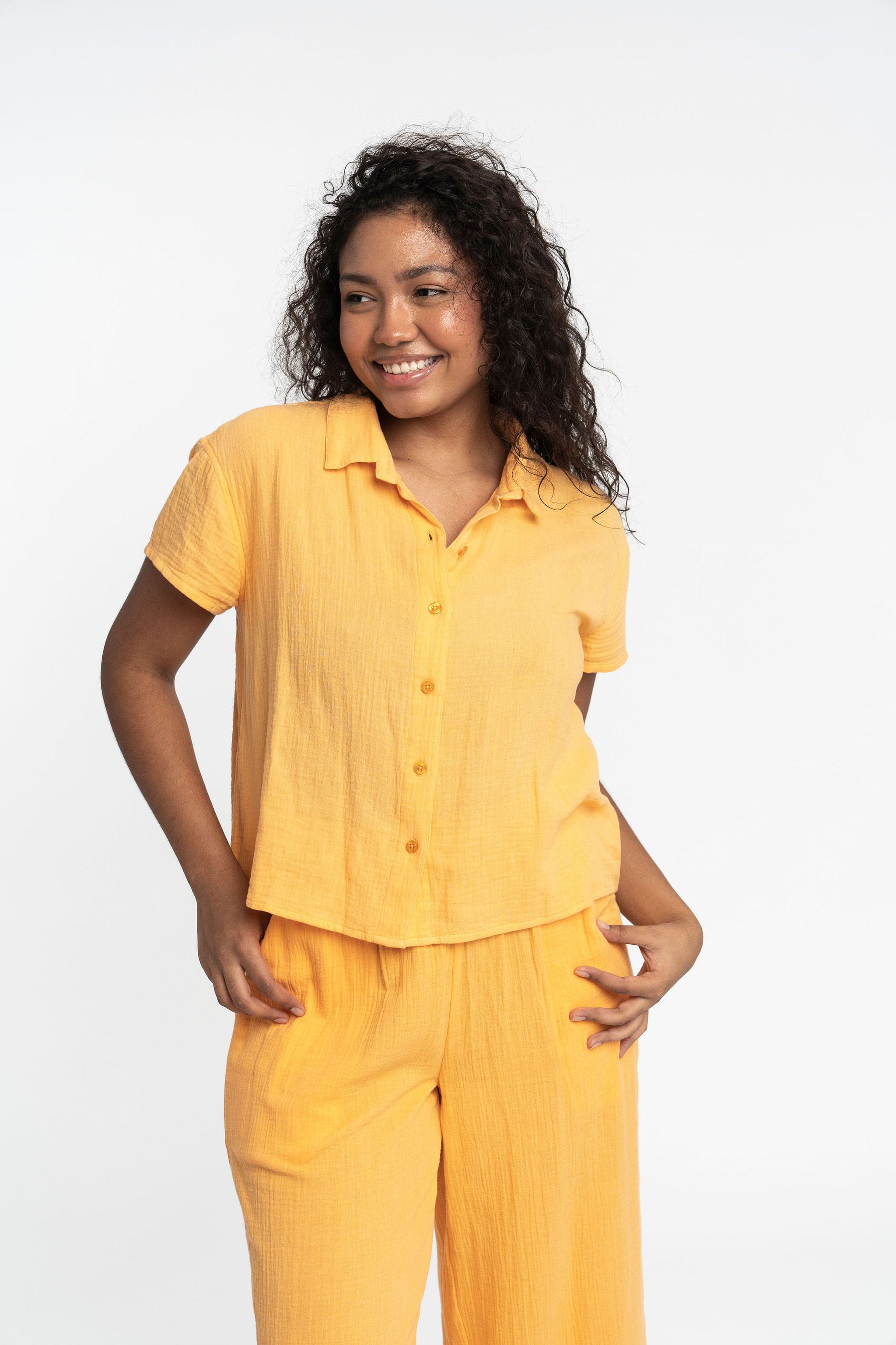 Double Gauze Organic Cotton Camp Shirt GyalBashy