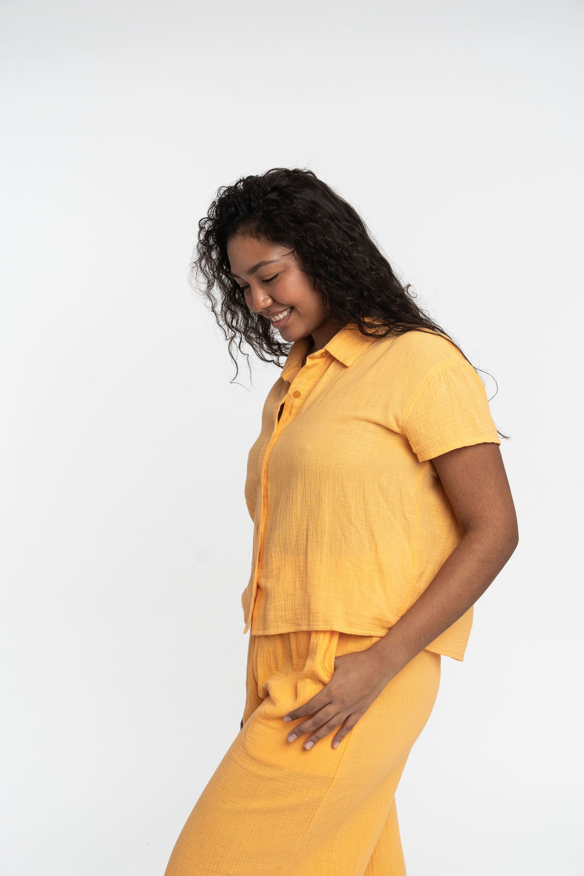 Double Gauze Organic Cotton Camp Shirt GyalBashy