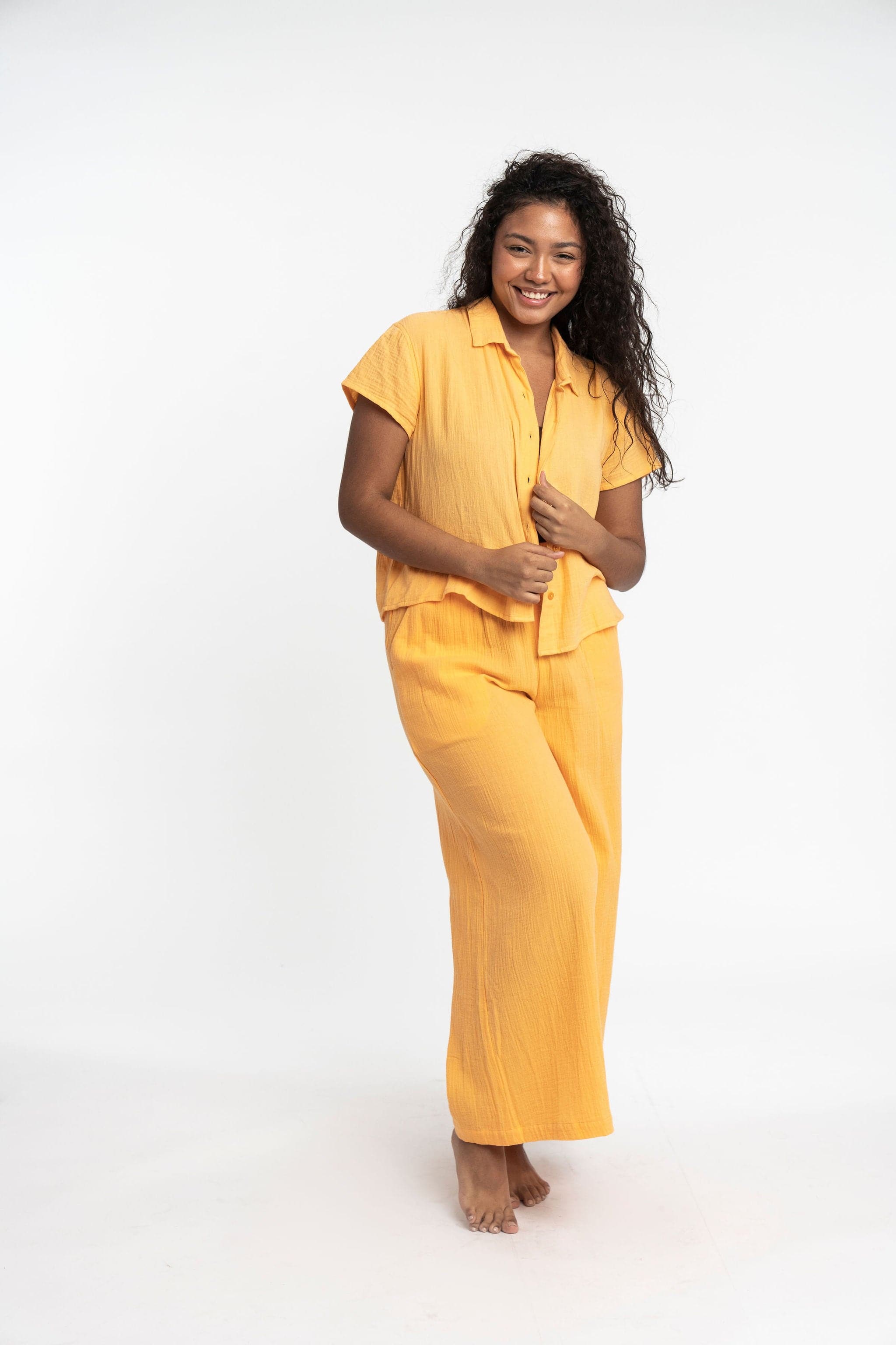 Double Gauze Organic Cotton Camp Shirt GyalBashy
