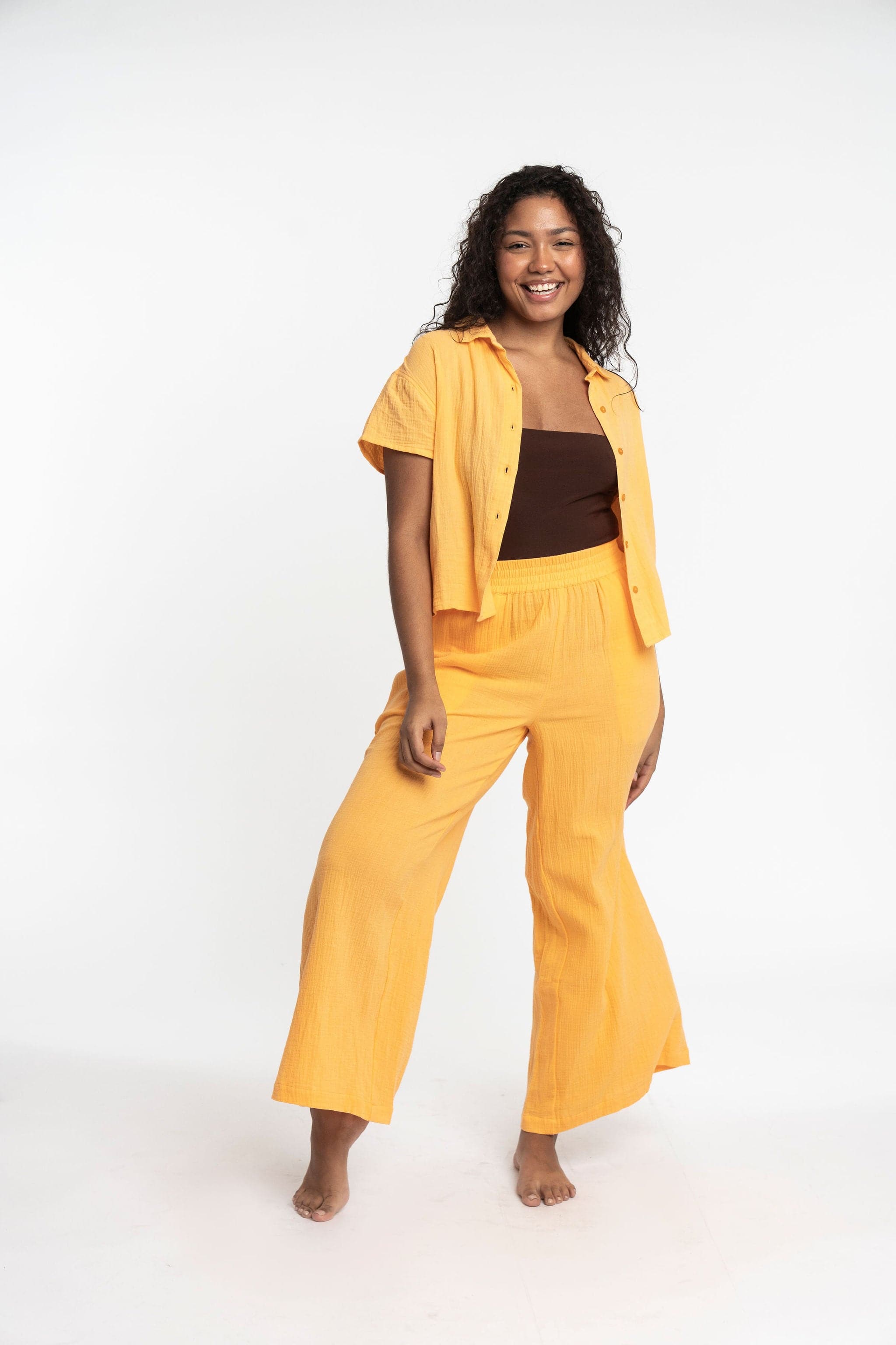 Double Gauze Organic Cotton Camp Shirt GyalBashy