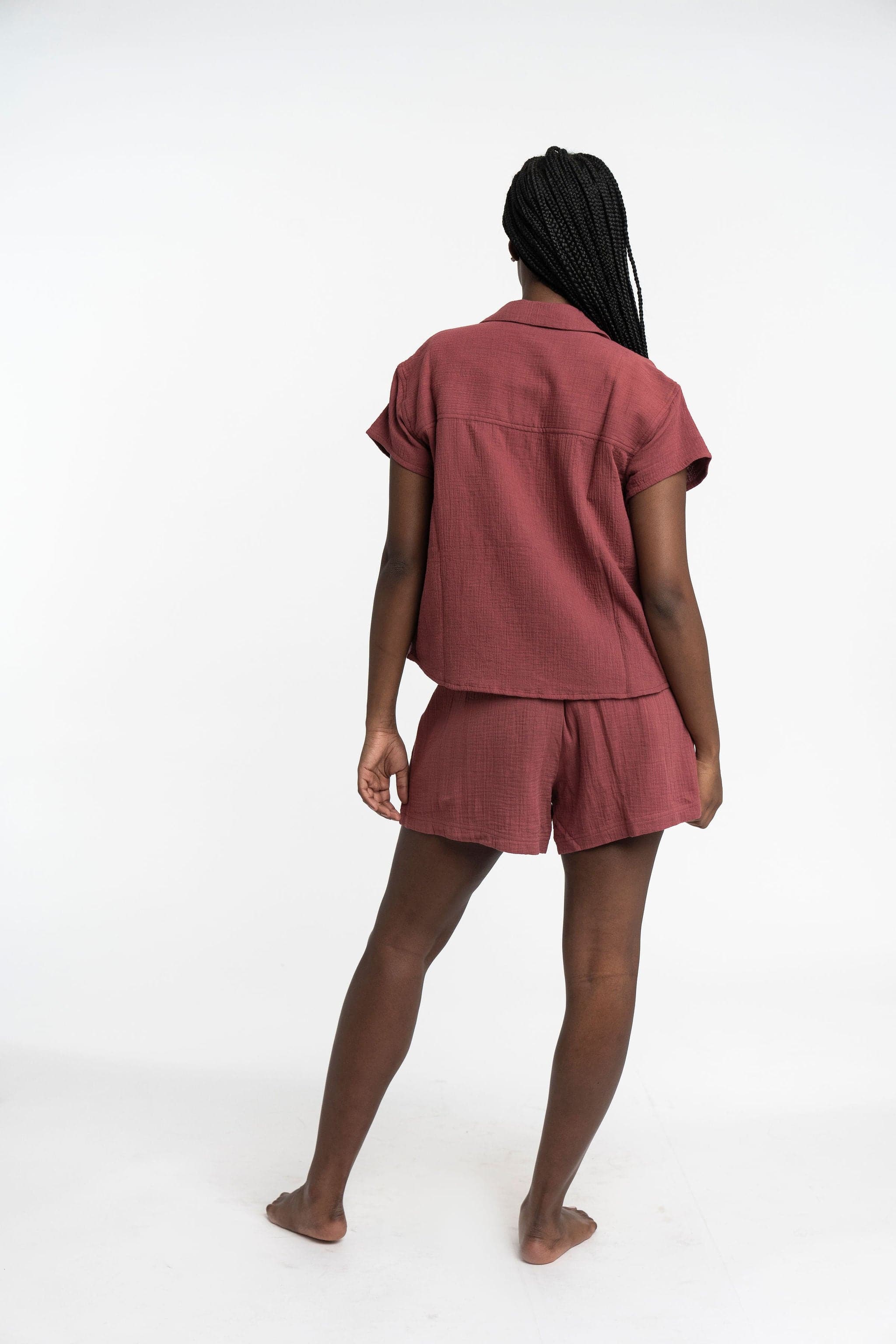 Double Gauze Organic Cotton Camp Shirt GyalBashy