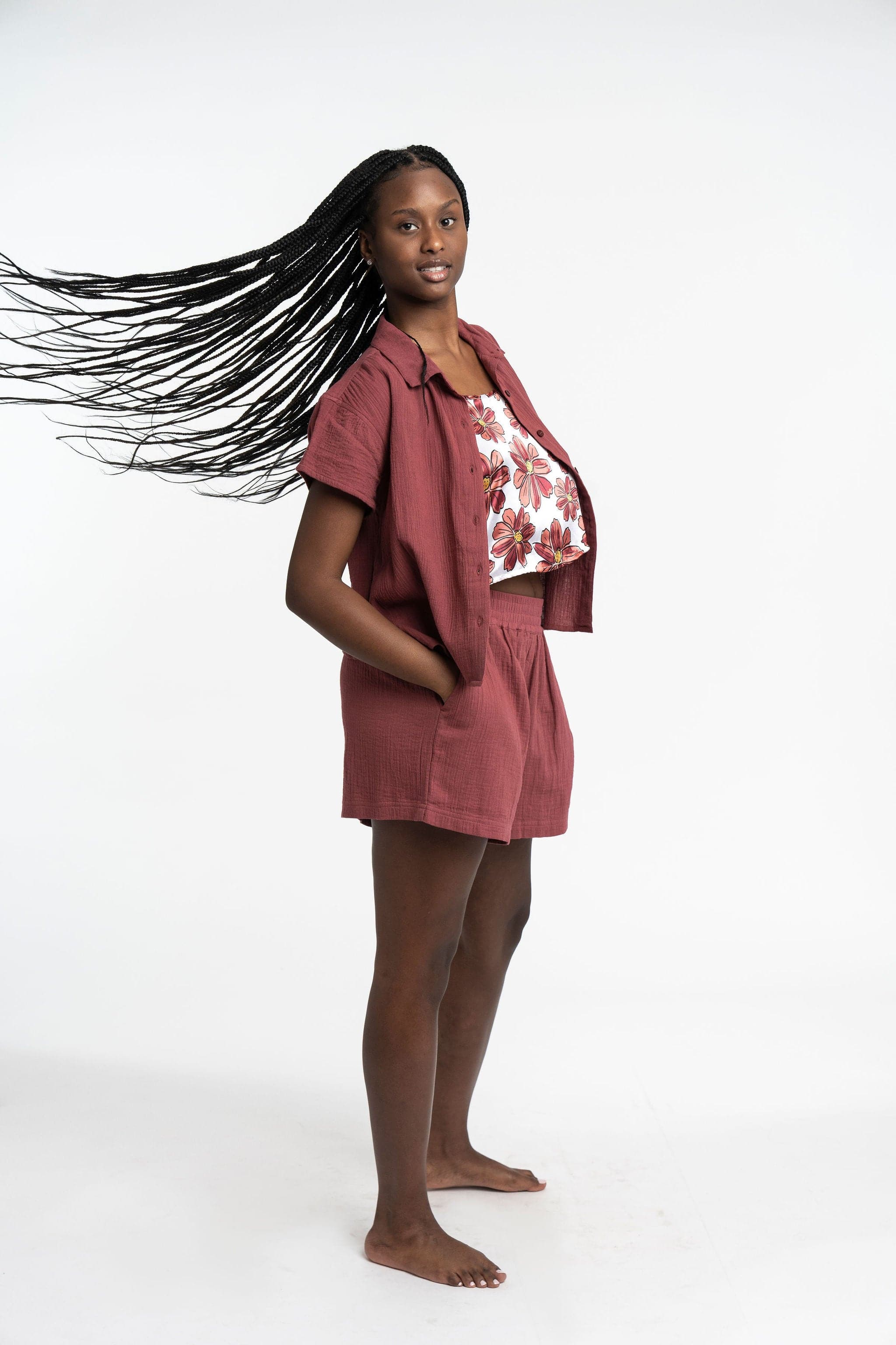 Double Gauze Organic Cotton Camp Short GyalBashy