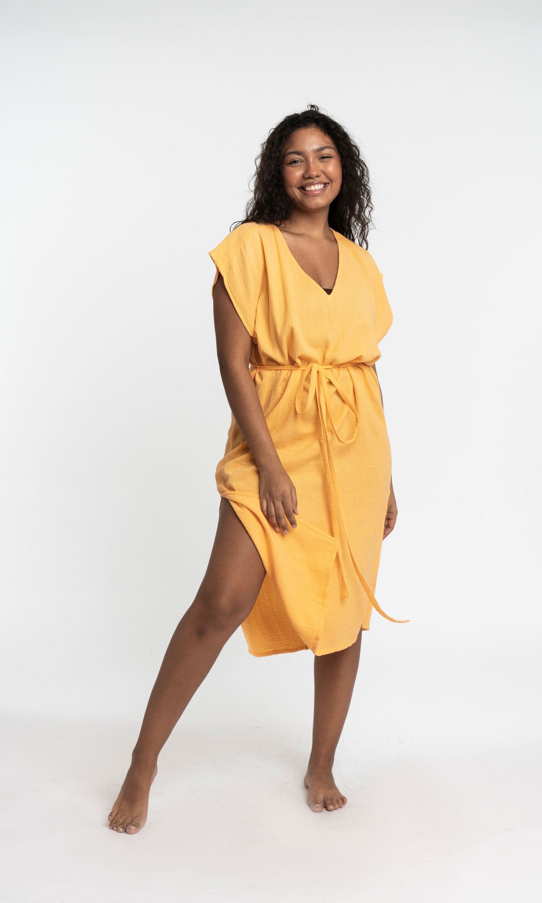 Double Gauze Organic Cotton Elisa Cover Up Dress GyalBashy