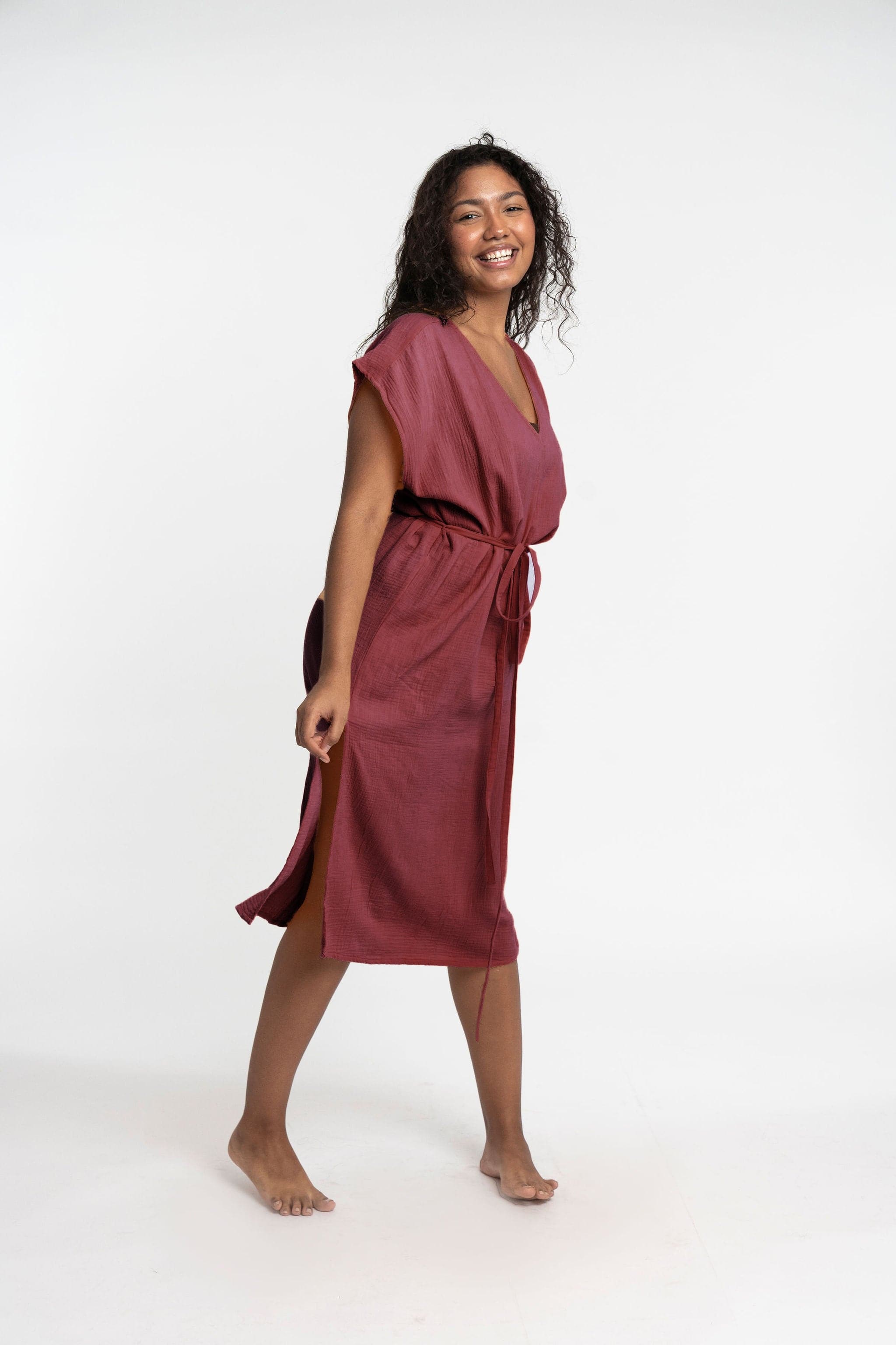 Double Gauze Organic Cotton Elisa Cover Up Dress GyalBashy