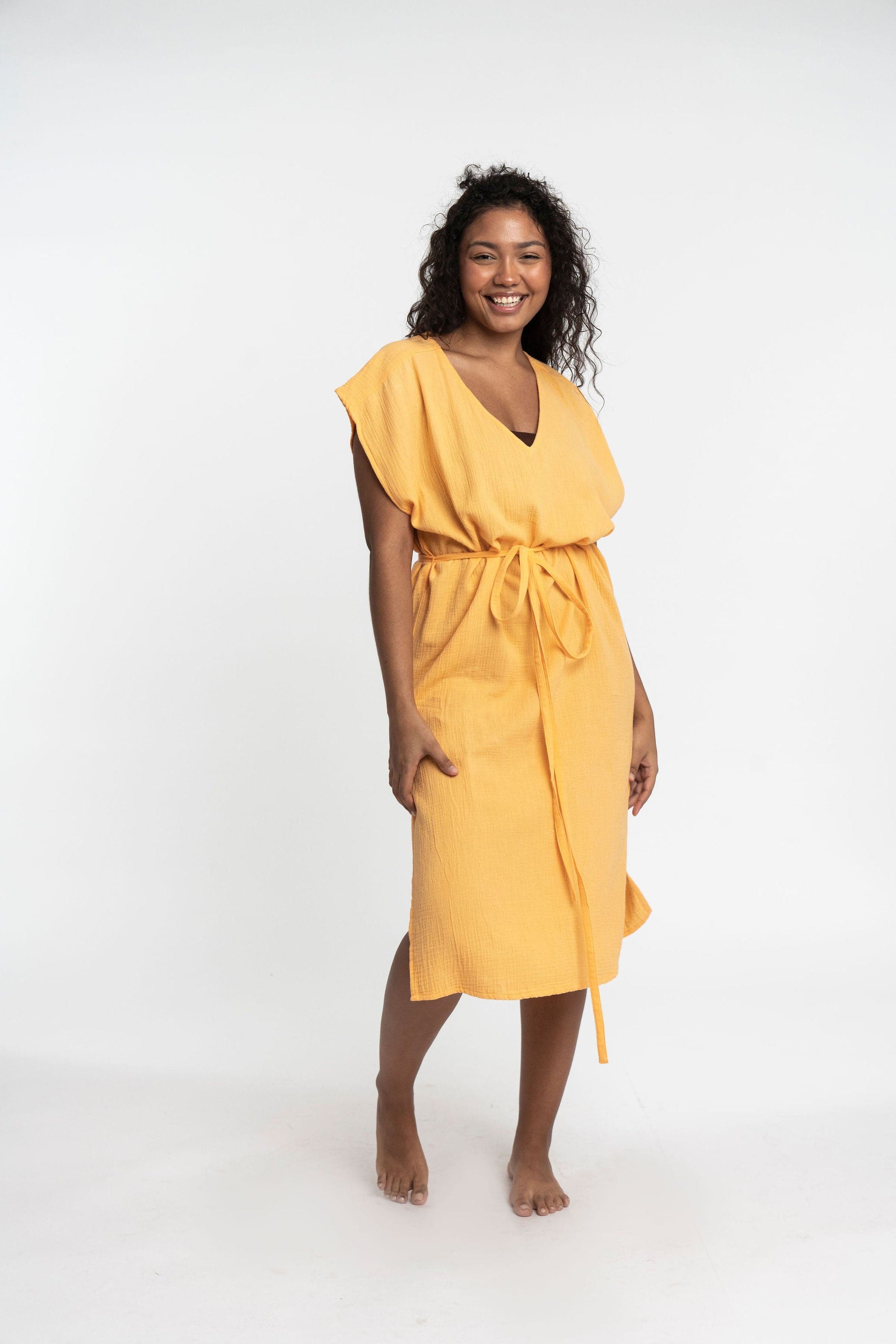 Double Gauze Organic Cotton Elisa Cover Up Dress GyalBashy