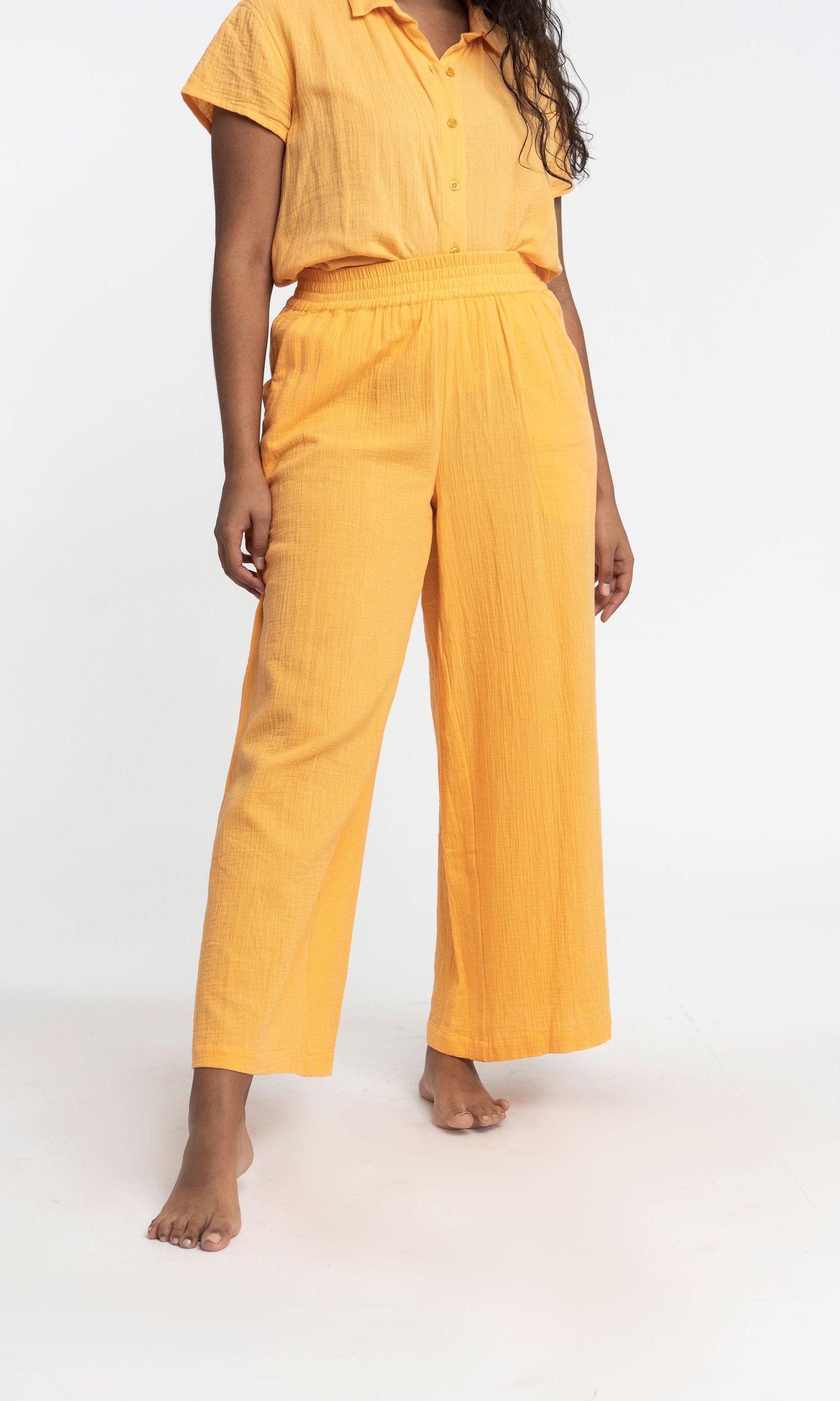 Double Gauze Organic Cotton Palazzo Pant GyalBashy
