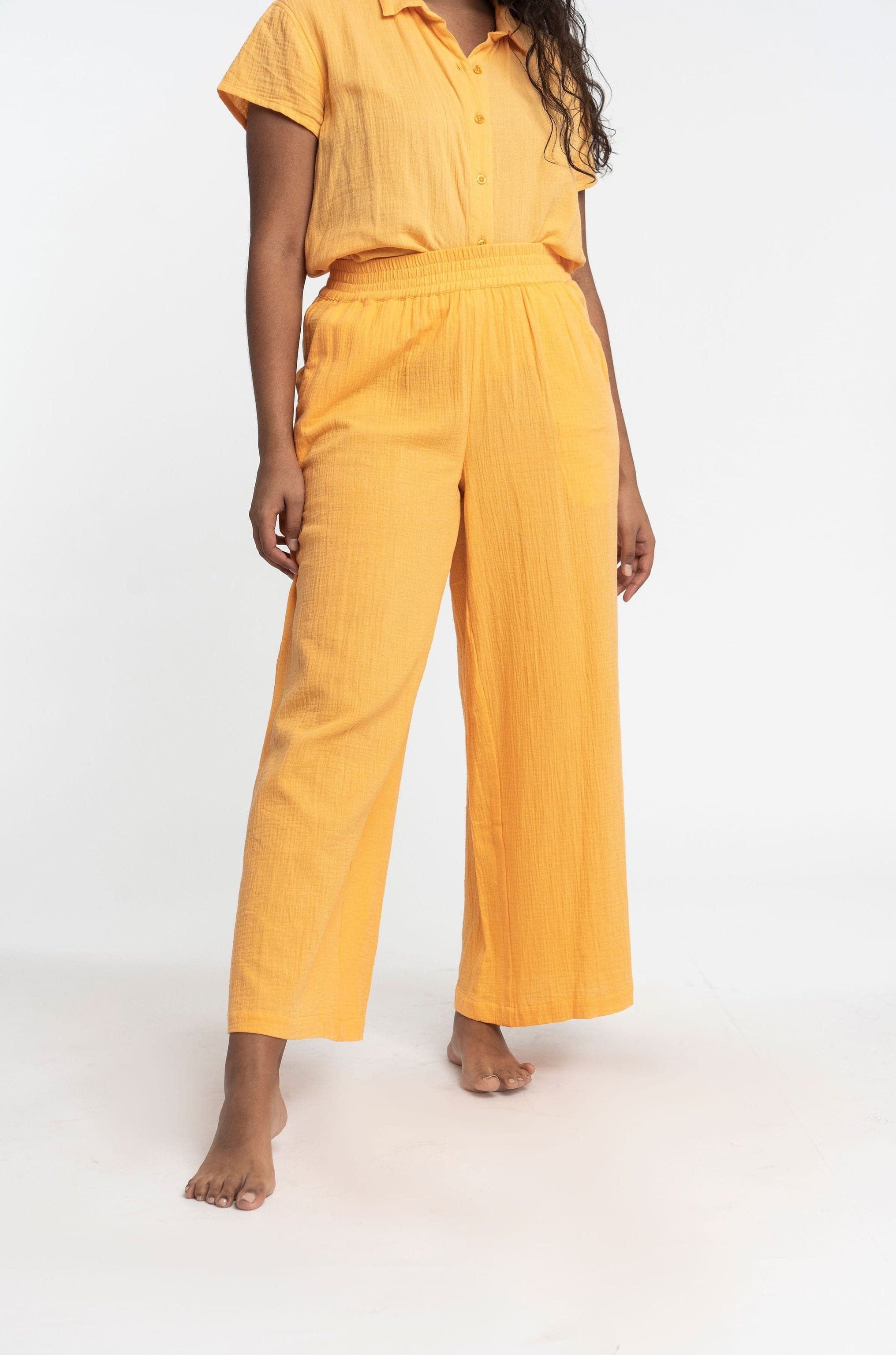 Double Gauze Organic Cotton Palazzo Pant GyalBashy
