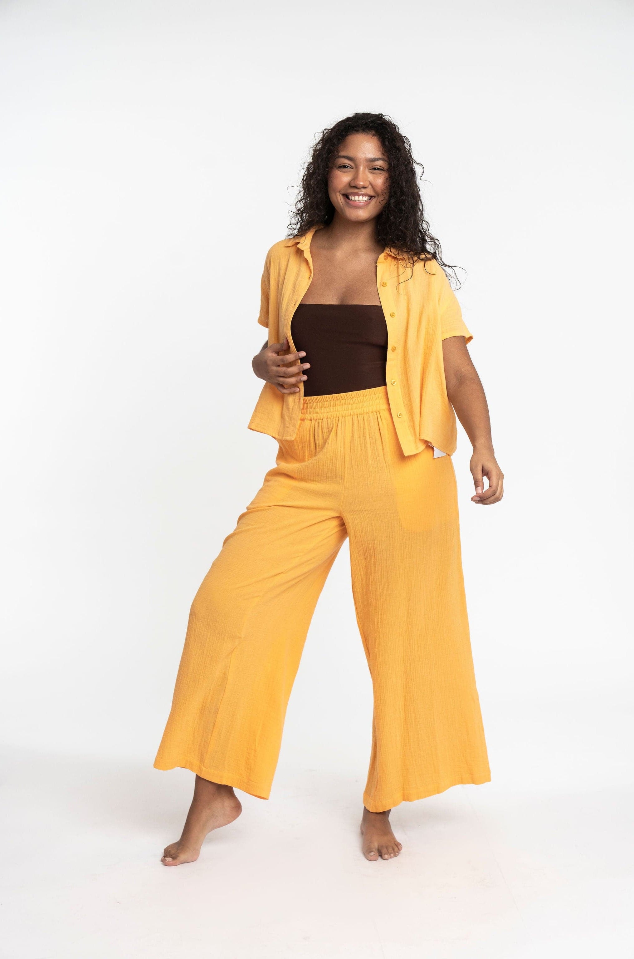 Double Gauze Organic Cotton Palazzo Pant GyalBashy