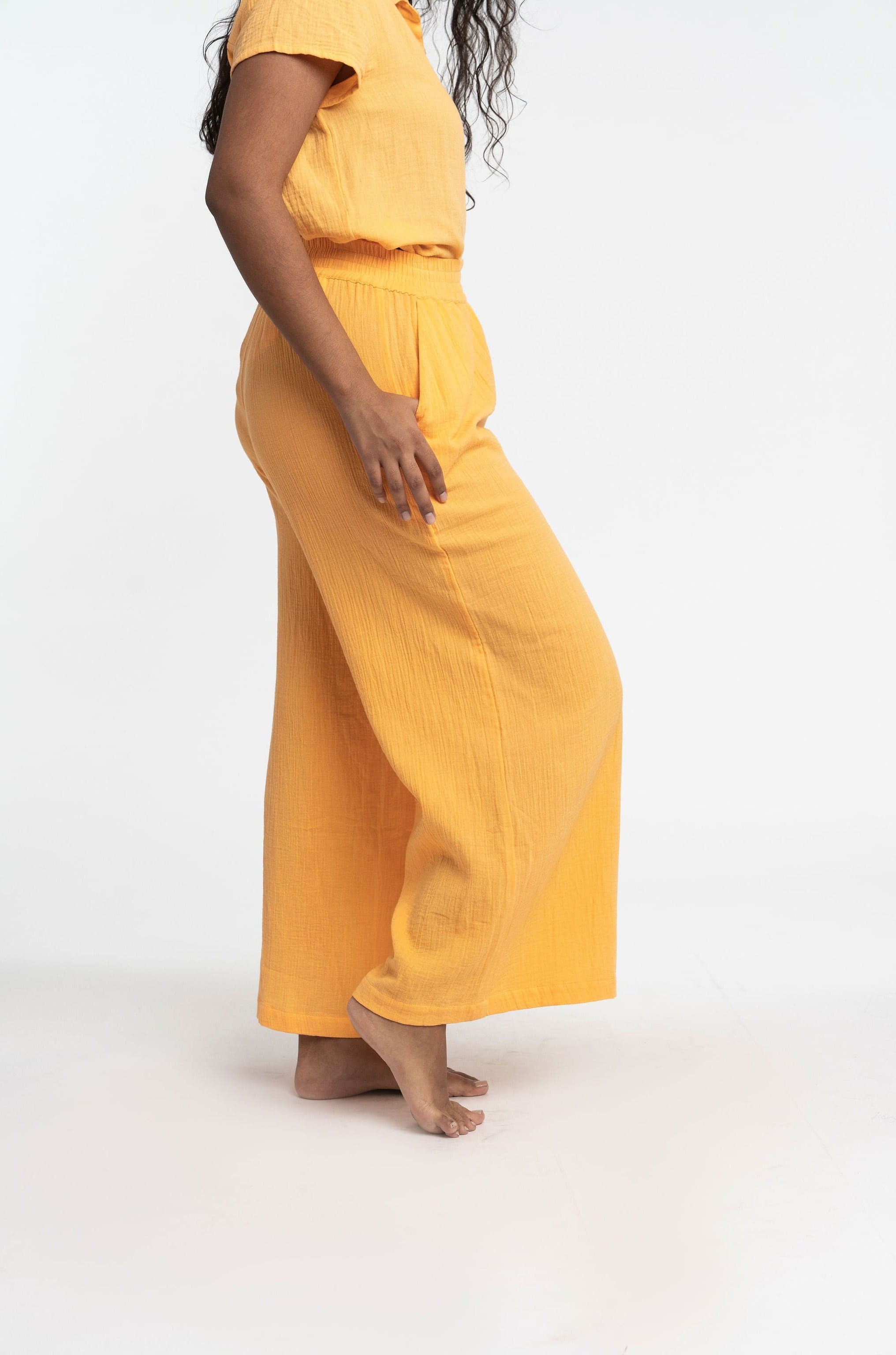 Double Gauze Organic Cotton Palazzo Pant GyalBashy