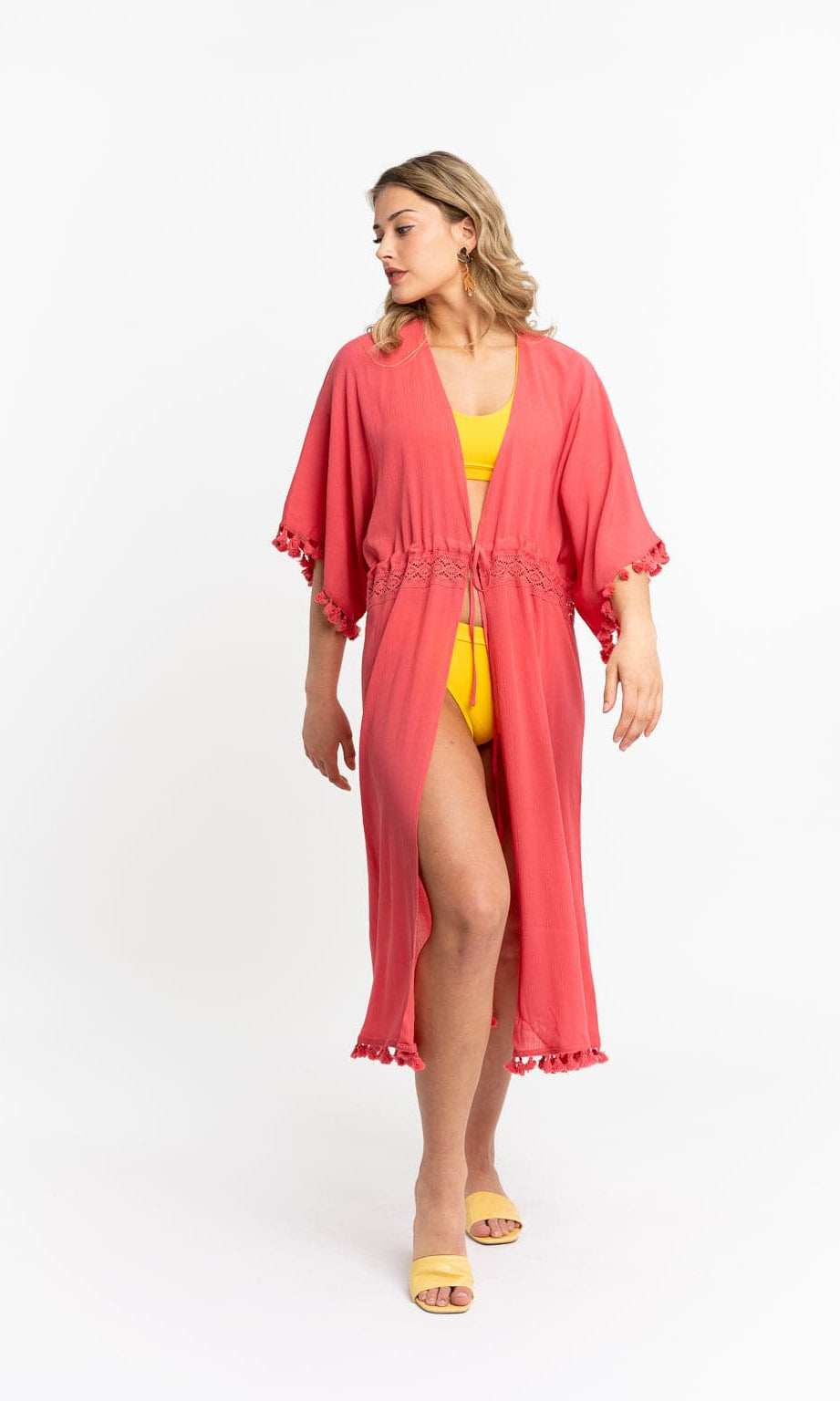 EcoVero‚Ñ¢ Viscose Savanna Maxi Cover Up With Tassels GyalBashy