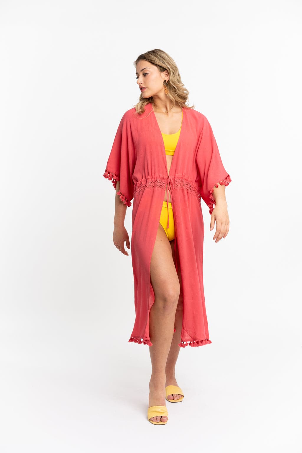 EcoVero‚Ñ¢ Viscose Savanna Maxi Cover Up With Tassels GyalBashy