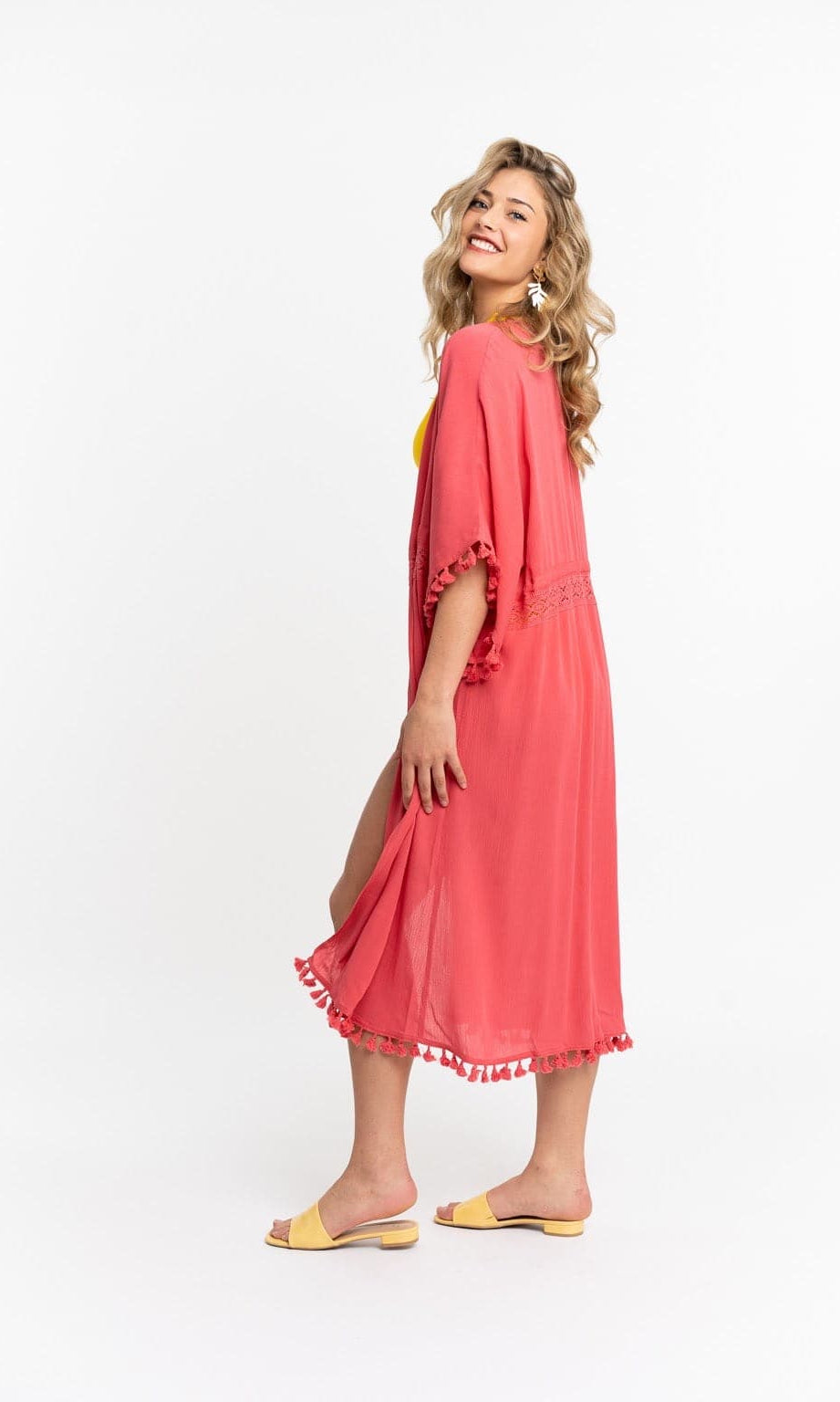 EcoVero‚Ñ¢ Viscose Savanna Maxi Cover Up With Tassels GyalBashy