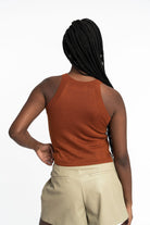 Edith: Sustainable High Neck Knit Tank by Elaine Lewis GyalBashy