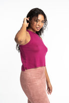 Edith: Sustainable High Neck Knit Tank by Elaine Lewis GyalBashy
