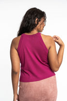 Edith: Sustainable High Neck Knit Tank by Elaine Lewis GyalBashy