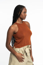 Edith: Sustainable High Neck Knit Tank by Elaine Lewis GyalBashy