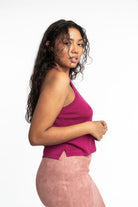 Edith: Sustainable High Neck Knit Tank by Elaine Lewis GyalBashy