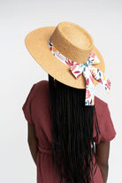 Galina Straw Hat With Recycled Microfiber Printed Band GyalBashy