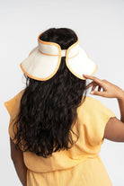 Jimani Roll Up Straw Sun Visor With Printed Binding GyalBashy