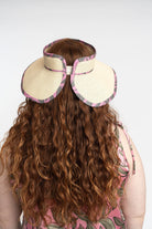 Jimani Roll Up Straw Sun Visor With Printed Binding GyalBashy