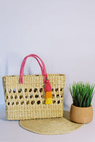 Kingston Hand Woven Rattan Tote With Jute Handles GyalBashy