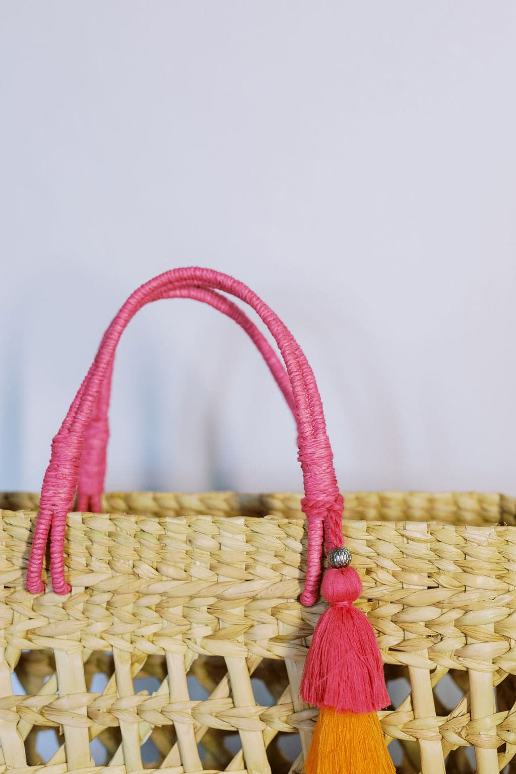 Kingston Hand Woven Rattan Tote With Jute Handles GyalBashy