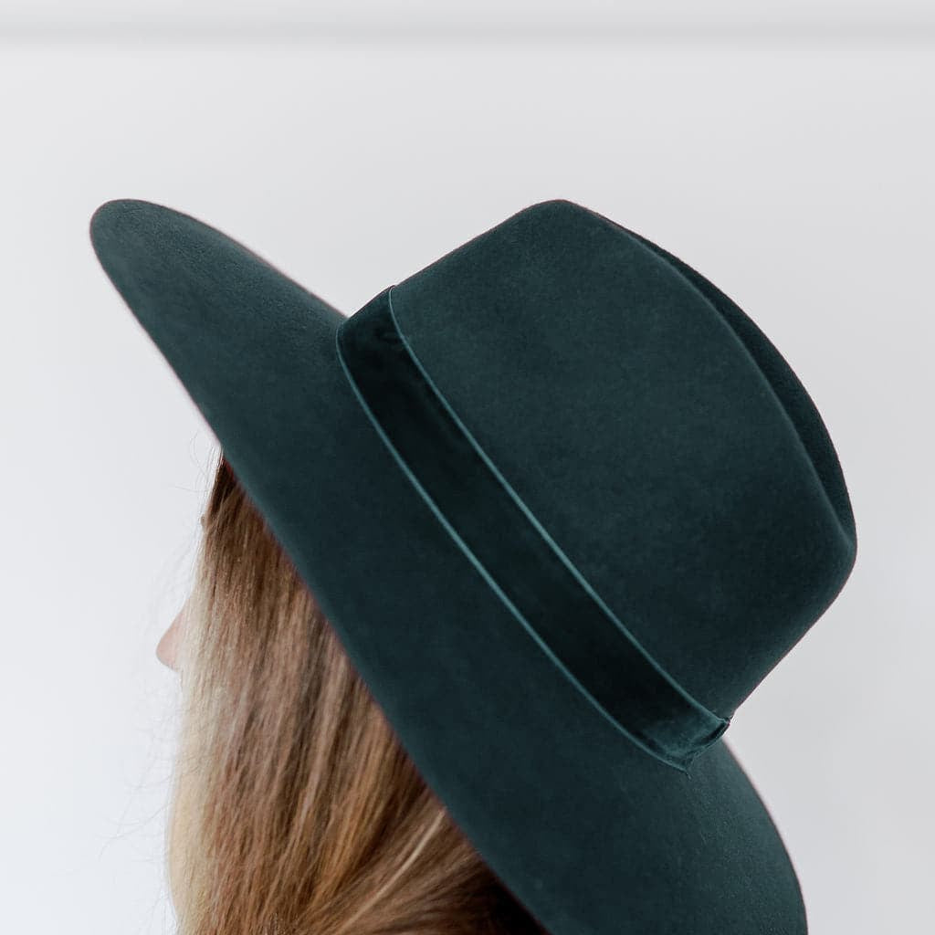 Molded Wool Fedora with Velvet Band GyalBashy