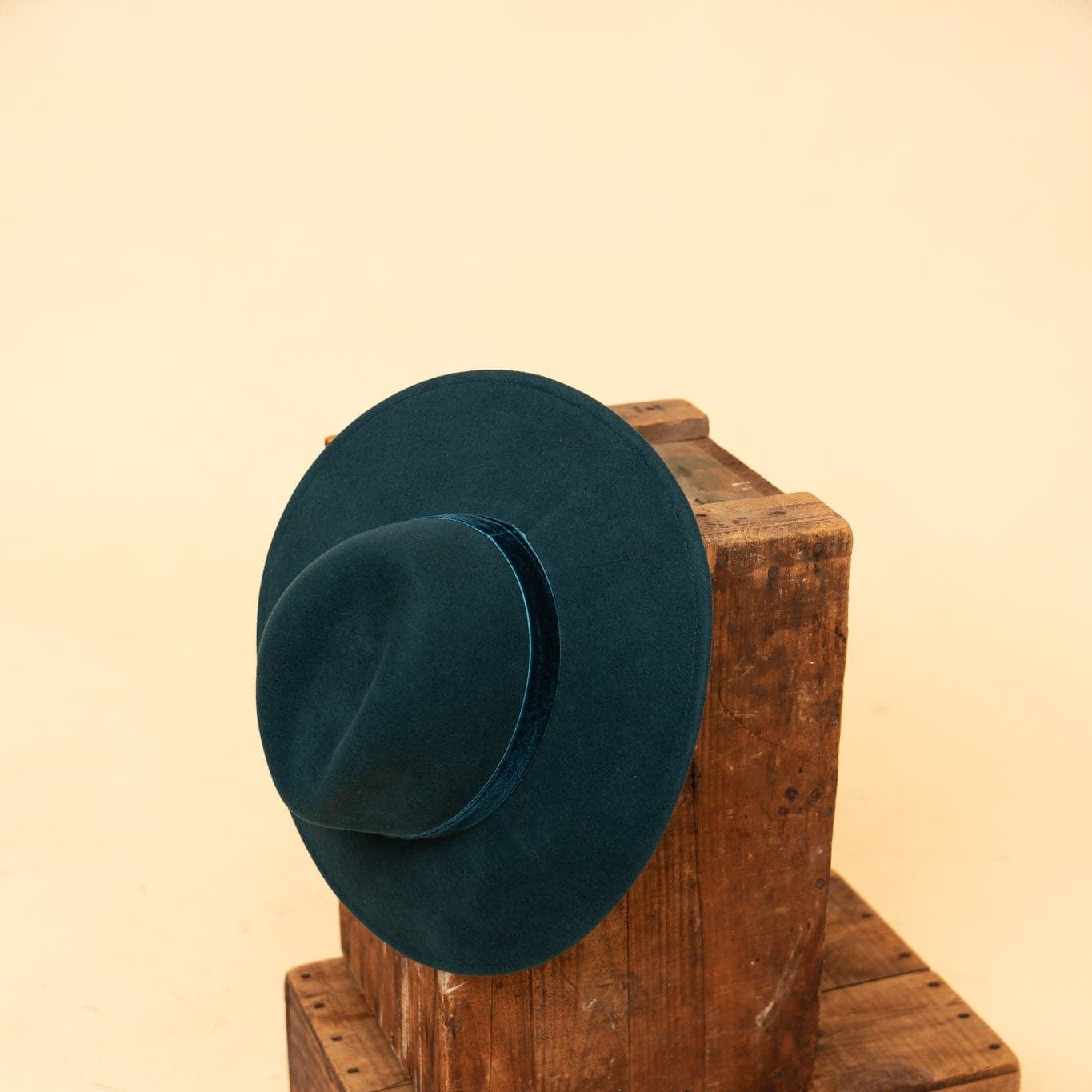 Molded Wool Fedora with Velvet Band GyalBashy