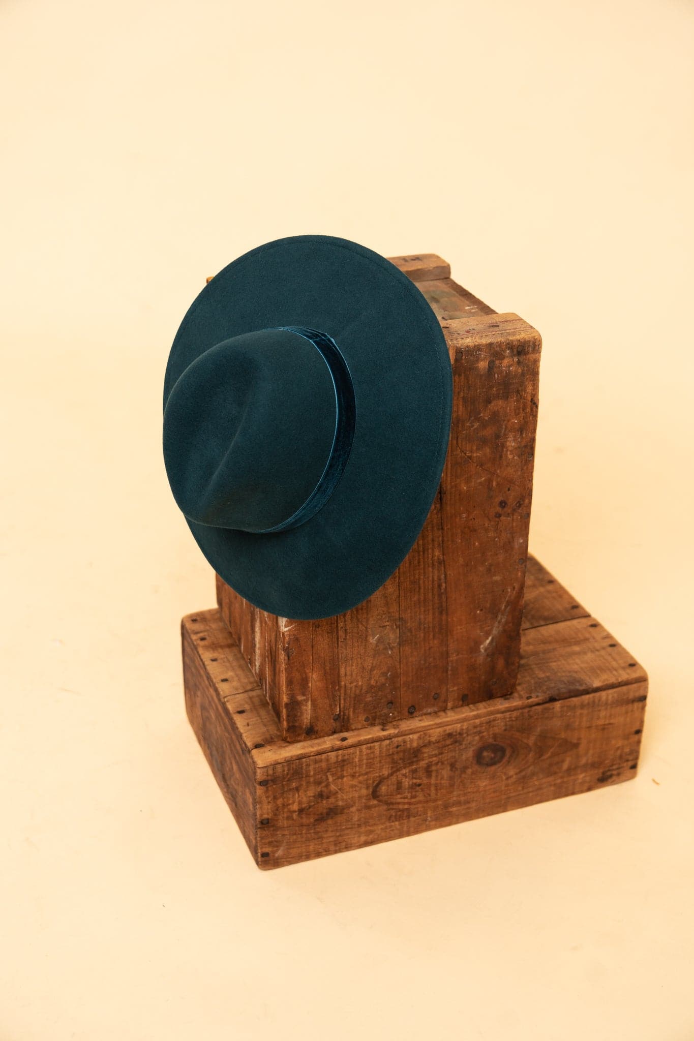 Molded Wool Fedora with Velvet Band GyalBashy