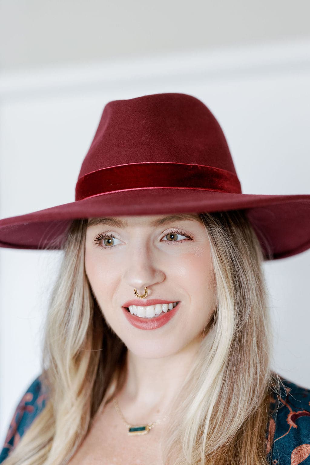 Molded Wool Fedora with Velvet Band GyalBashy