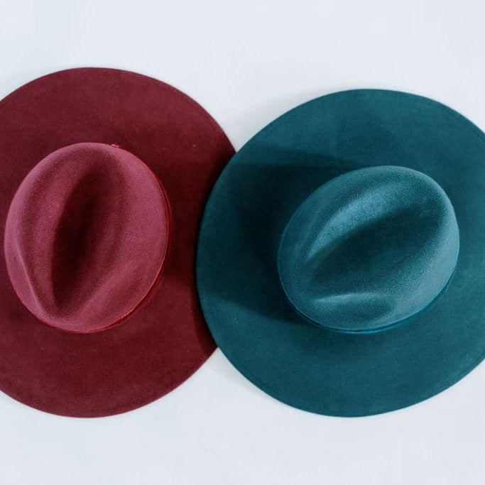 Molded Wool Fedora with Velvet Band GyalBashy