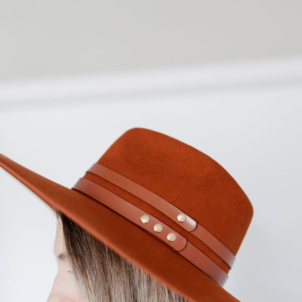 Molded Wool Rancher with Double Genuine Leather Band GyalBashy