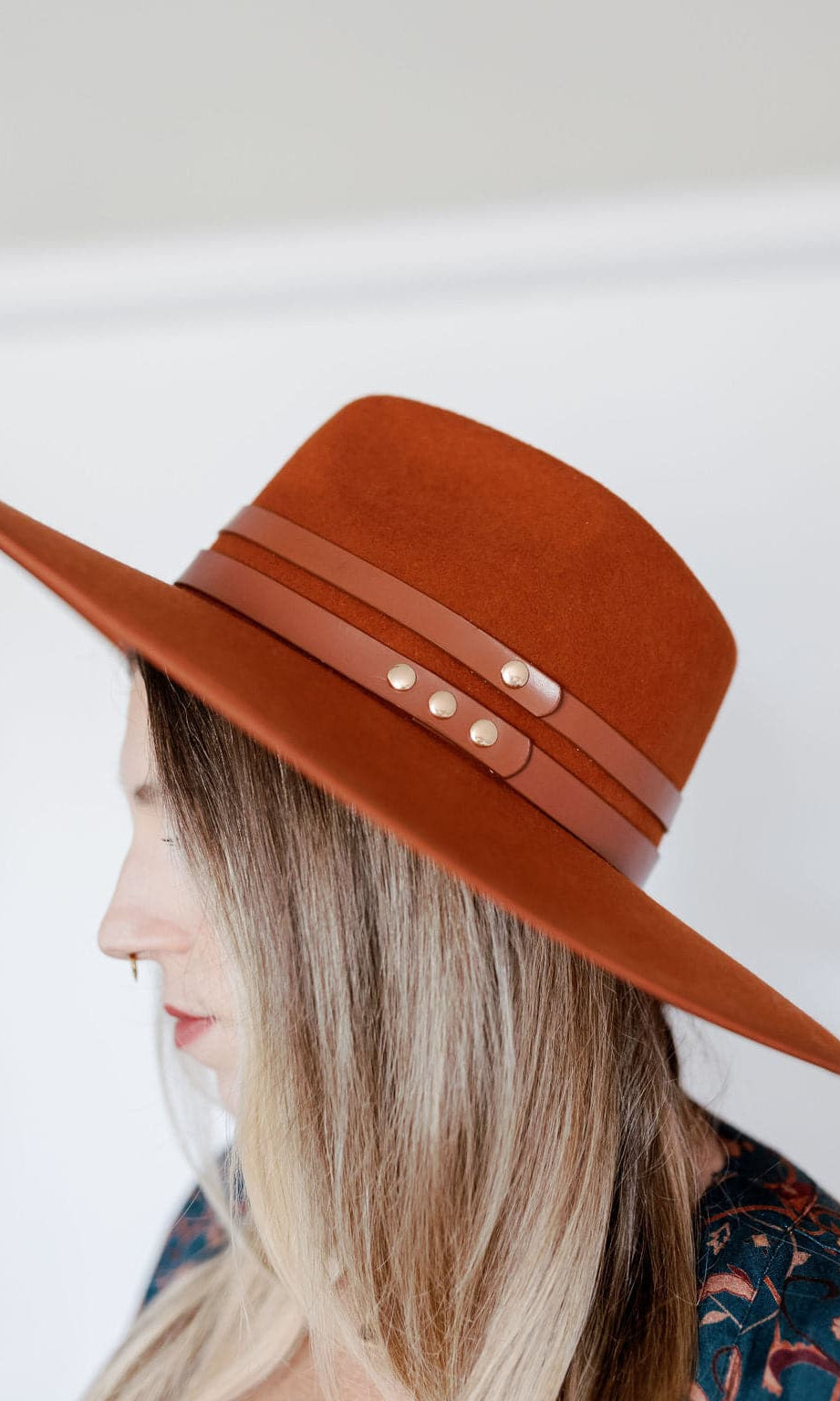 Molded Wool Rancher with Double Genuine Leather Band GyalBashy