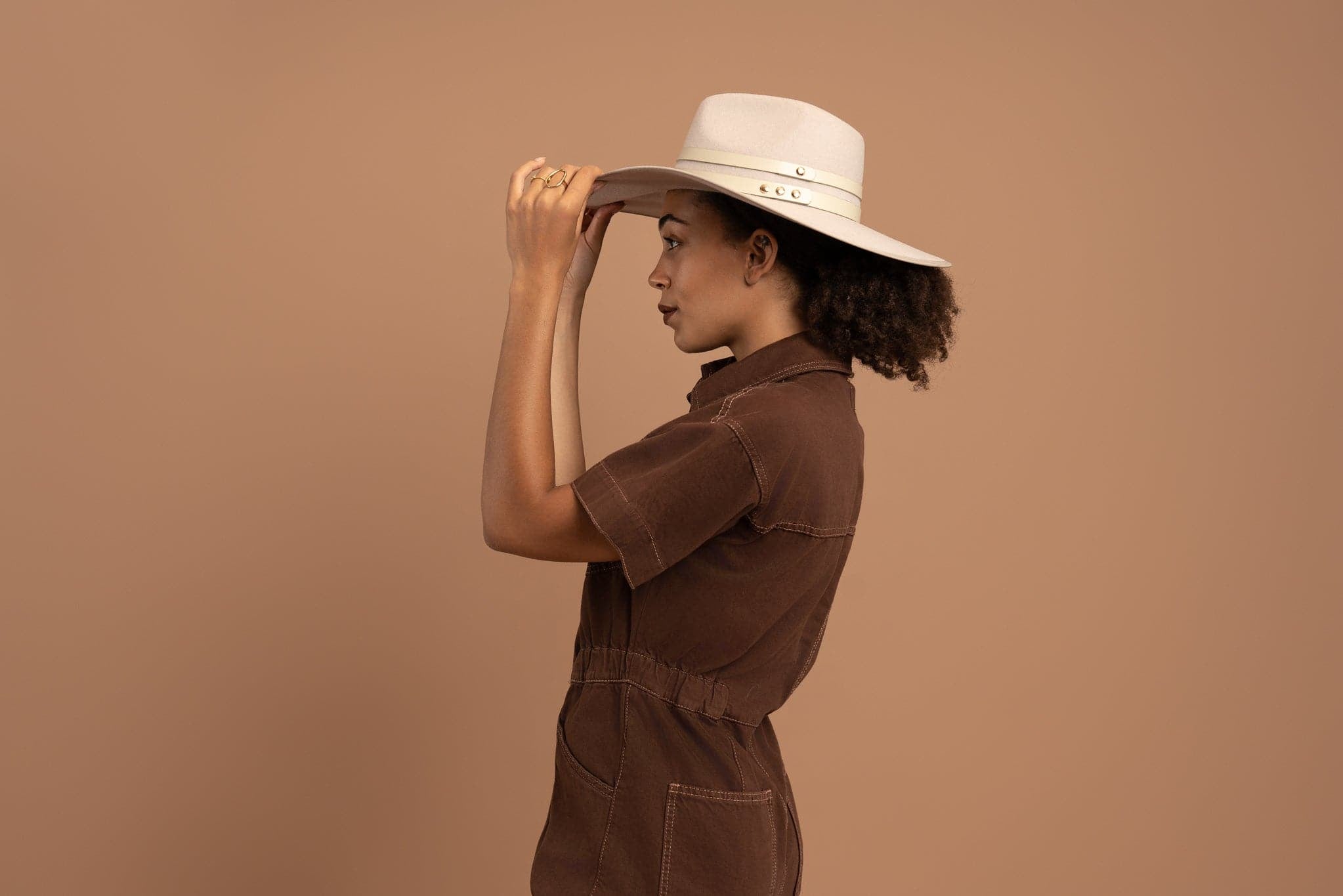 Molded Wool Rancher with Double Genuine Leather Band GyalBashy
