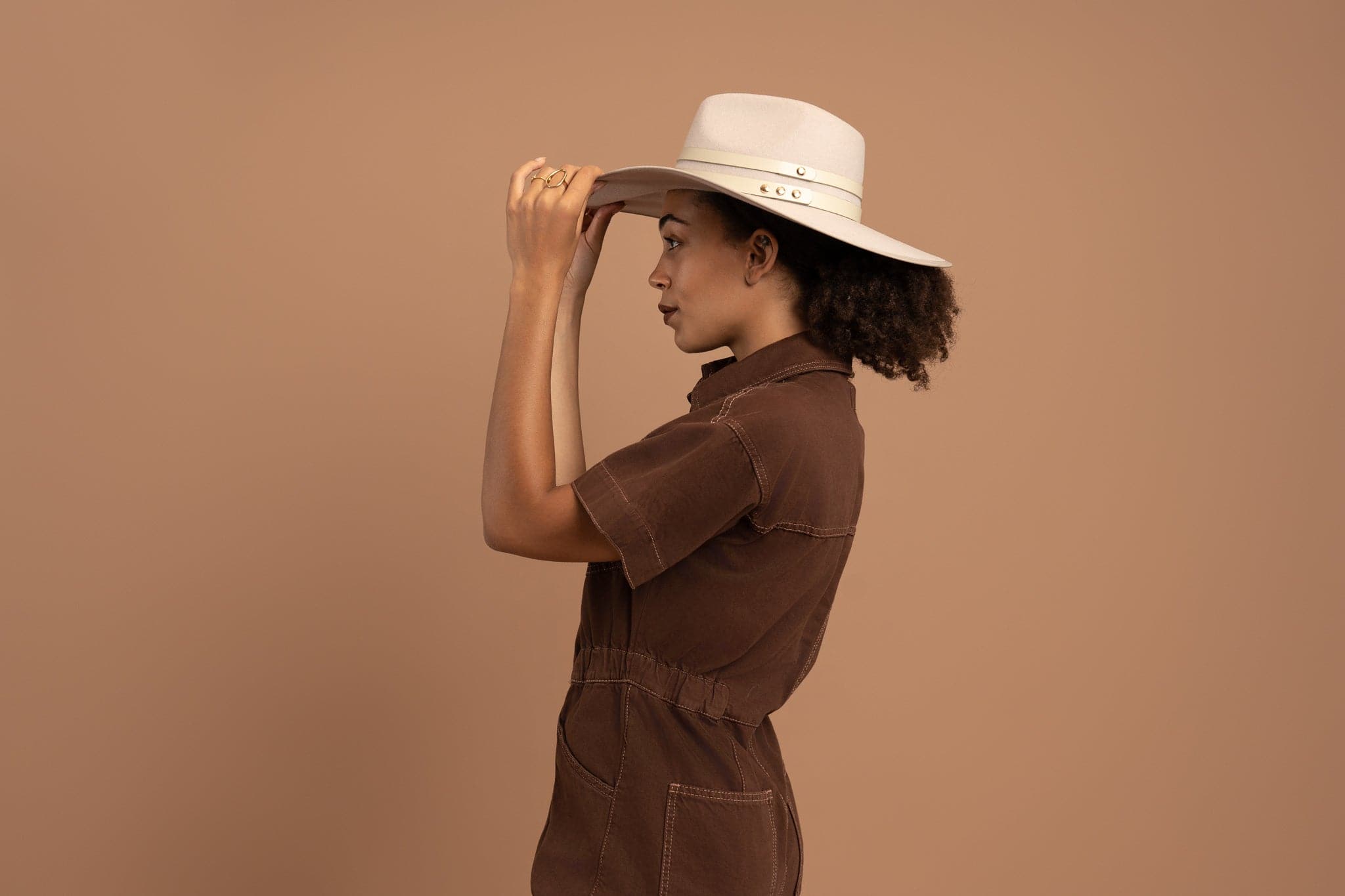 Molded Wool Rancher with Double Genuine Leather Band GyalBashy