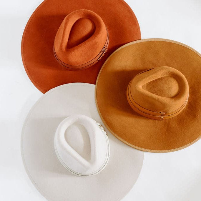 Molded Wool Rancher with Double Genuine Leather Band GyalBashy