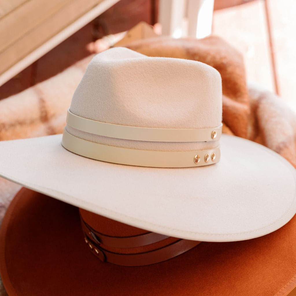 Molded Wool Rancher with Double Genuine Leather Band GyalBashy