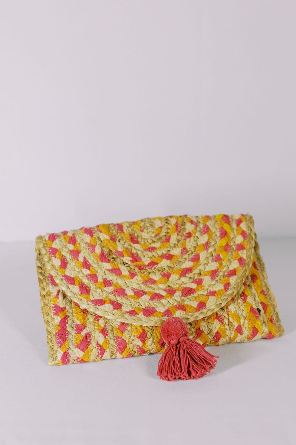 Natural Jute Dominica Recycled Braided Clutch GyalBashy