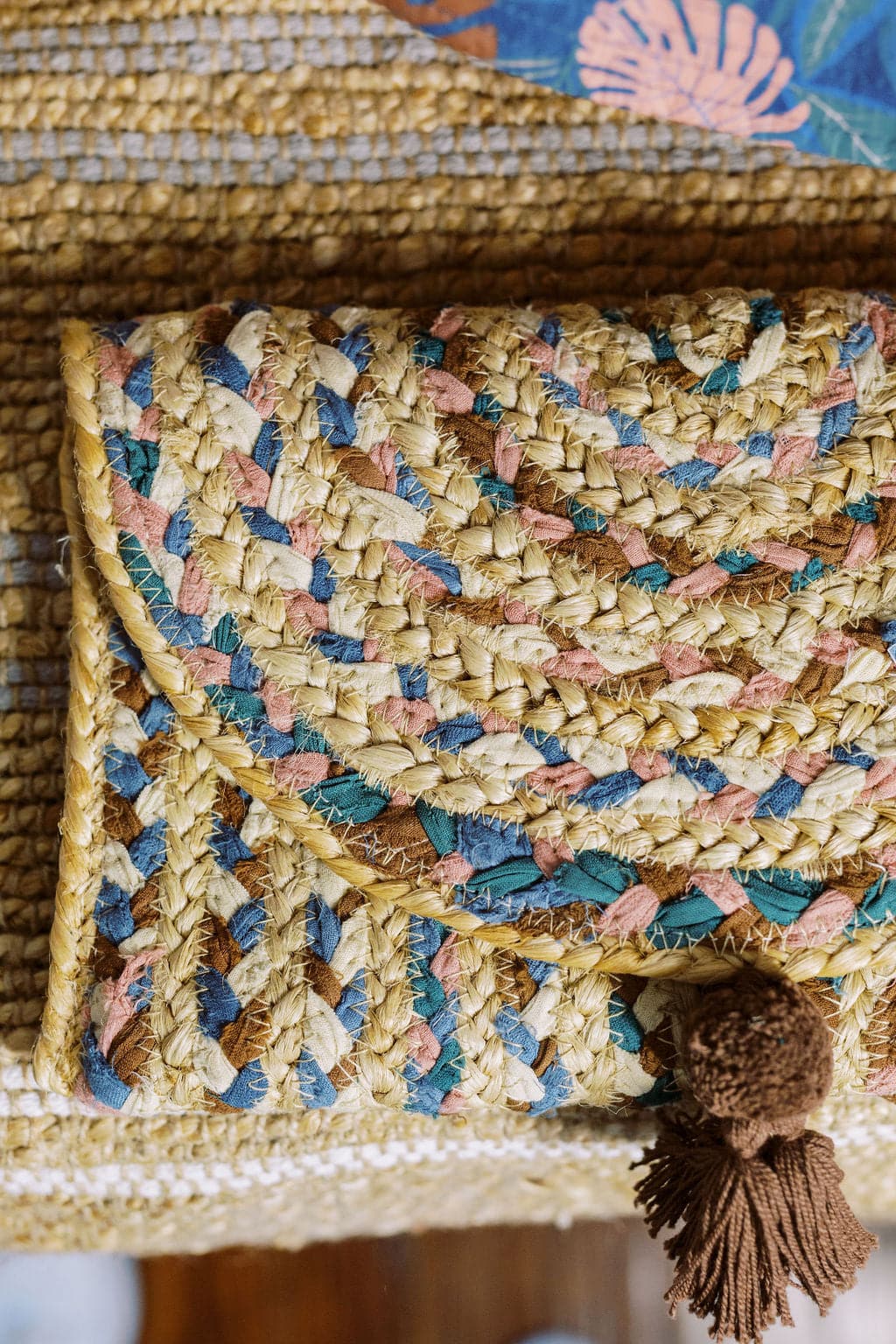Natural Jute Dominica Recycled Braided Clutch GyalBashy
