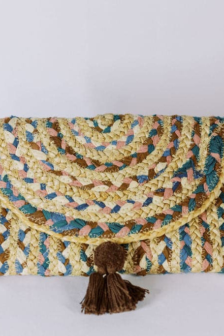 Natural Jute Dominica Recycled Braided Clutch GyalBashy