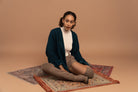 Organic Cotton Kimono with Velvet Trim GyalBashy