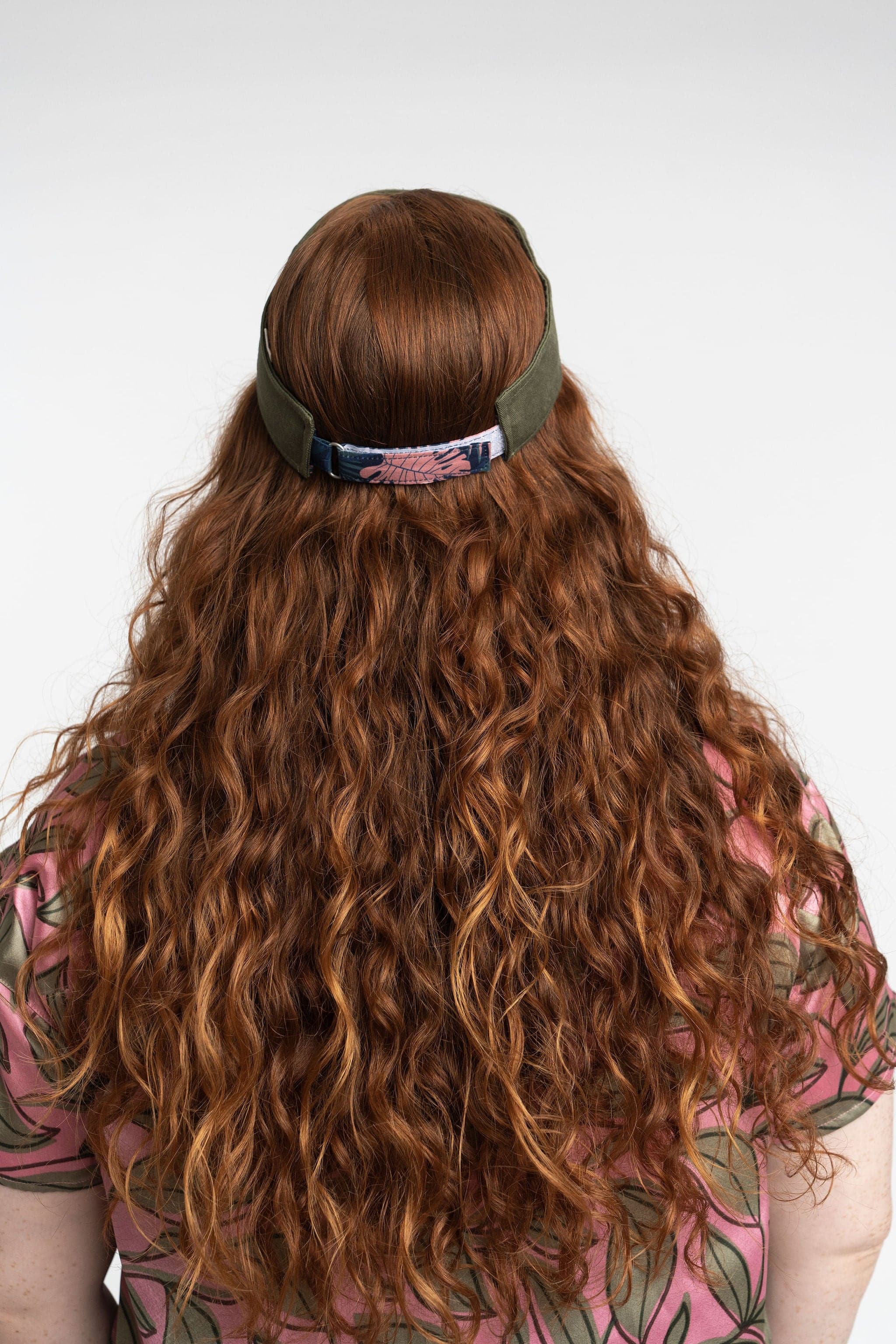 Organic Cotton Twill Sun Visor With Printed Back Strap GyalBashy