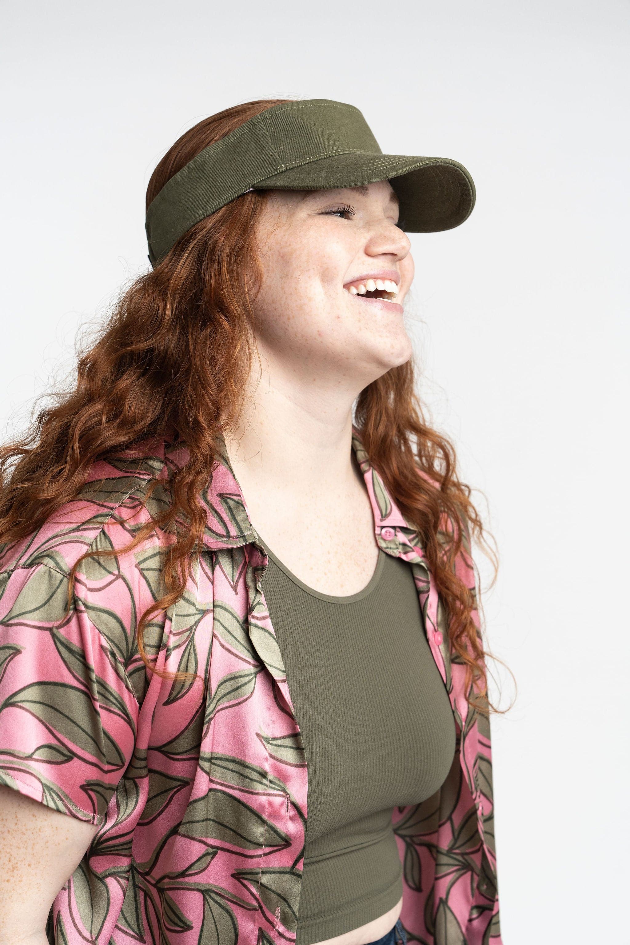 Organic Cotton Twill Sun Visor With Printed Back Strap GyalBashy