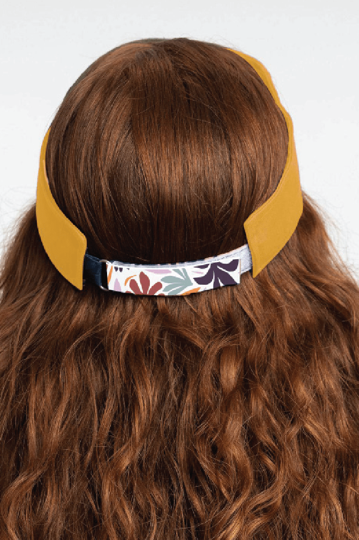 Organic Cotton Twill Sun Visor With Printed Back Strap GyalBashy