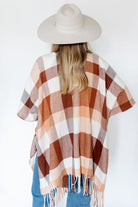 Recycled Plaid Ruana with Fringe GyalBashy