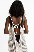 Recycled Polyester Bambarra Crochet Coverup With Tassels GyalBashy