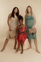 Recycled Polyester Bambarra Crochet Coverup With Tassels GyalBashy