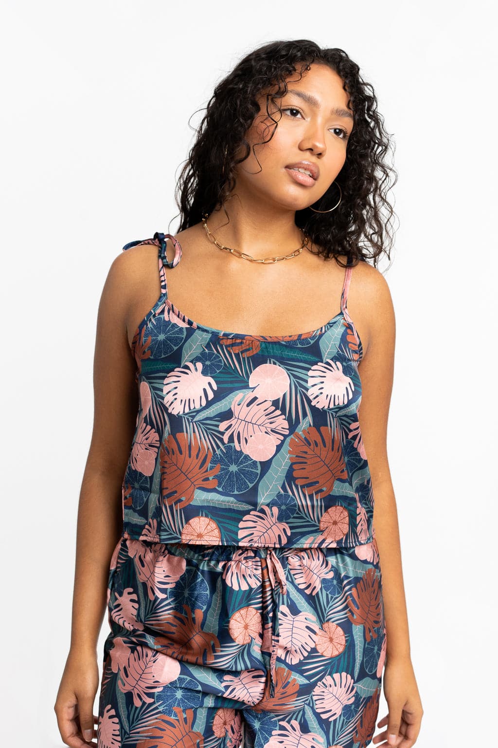 Recycled Polyester Havana Silky Printed Lounge Tank GyalBashy