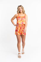 Citrus-sun-Recycled Polyester Havana Silky Printed Lounge Tank GyalBashy